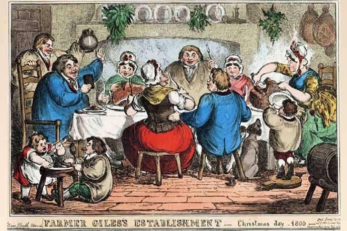 kerstmis rond 1800
