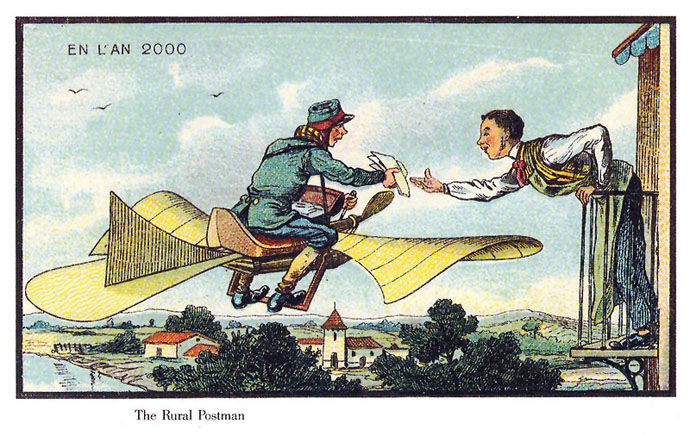 vliegende-postbode-21ste-eeuw-futuristisch