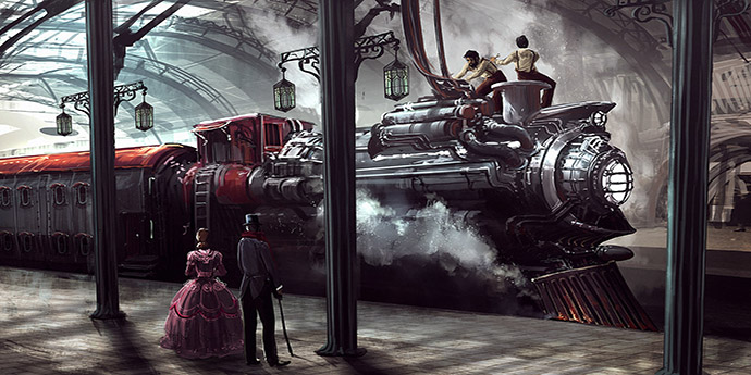 steampunk-trein