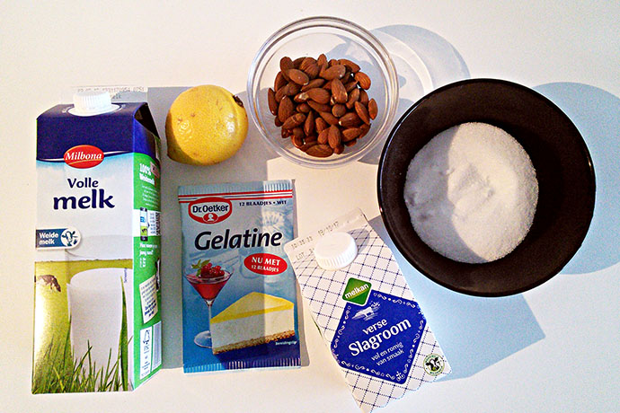 blanc-mange-maken-ingrediënten