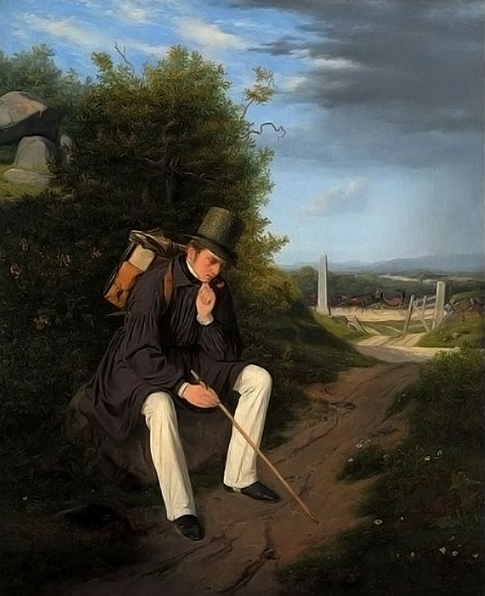 romantiek-jorgen-roed-kunstenaar-rustend-langs-de-kant-van-de-weg-1832
