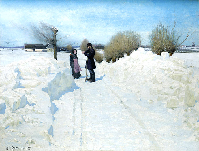 winter-19e-eeuw-brendekilde-der-holdes-et-hvil