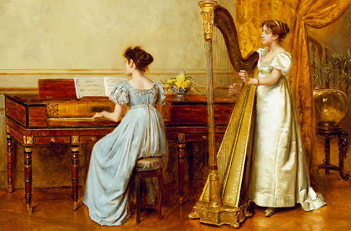 victoriaanse-vrouw-music-room-kilburne