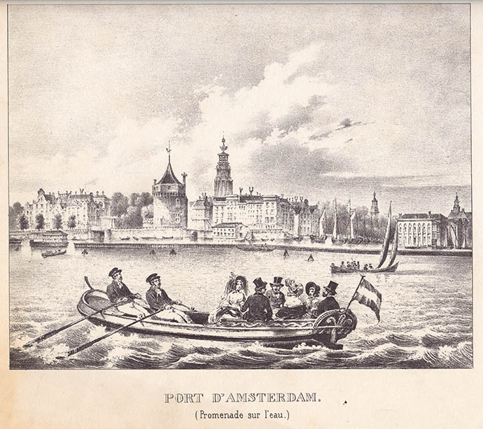 Haven van Amsterdam gravure