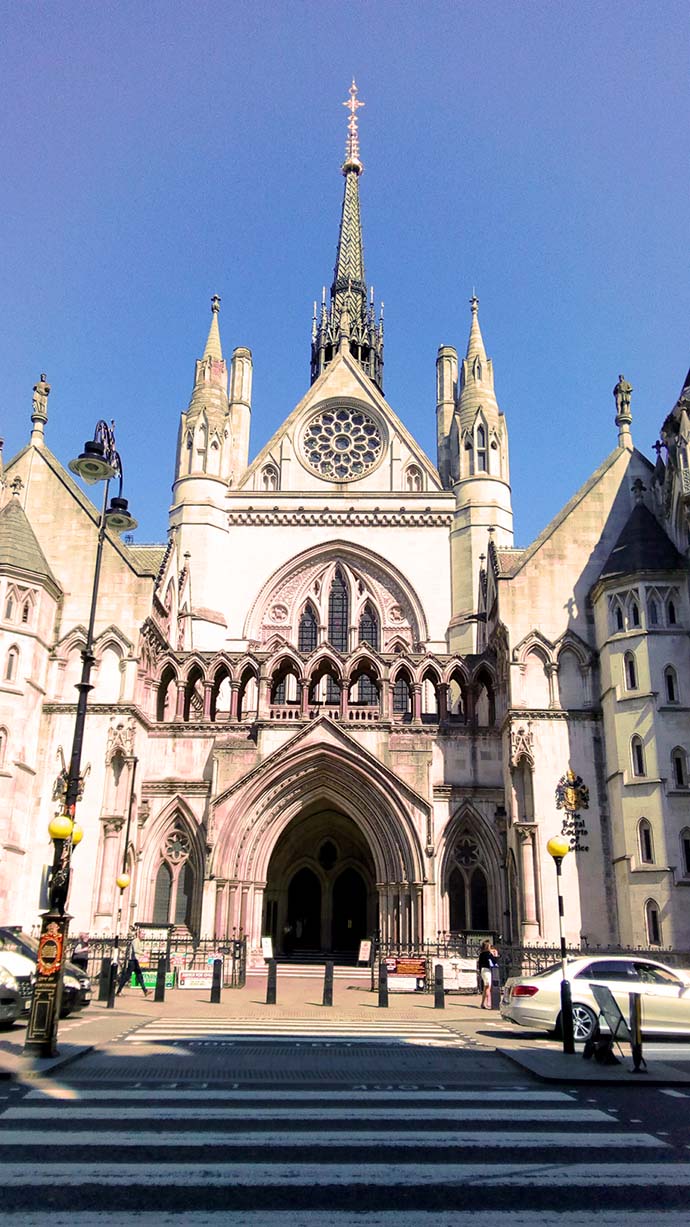 Royal Courts Of Justice in Londen