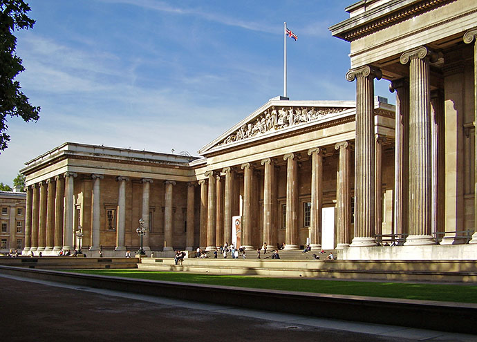 Voorzijde van het British Museum