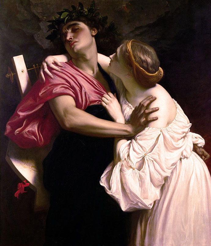 Frederic Leighton Orpheus en Eurydice 1864