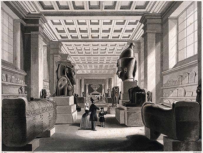 Het British Museum in de 19e eeuw