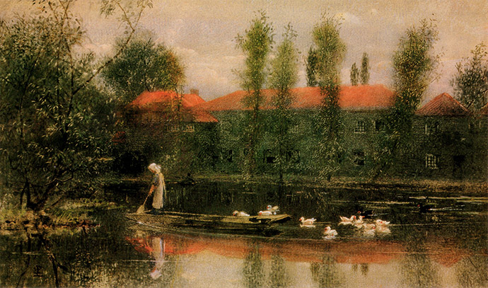 William Morris Pocock Pond Merton Abbey
