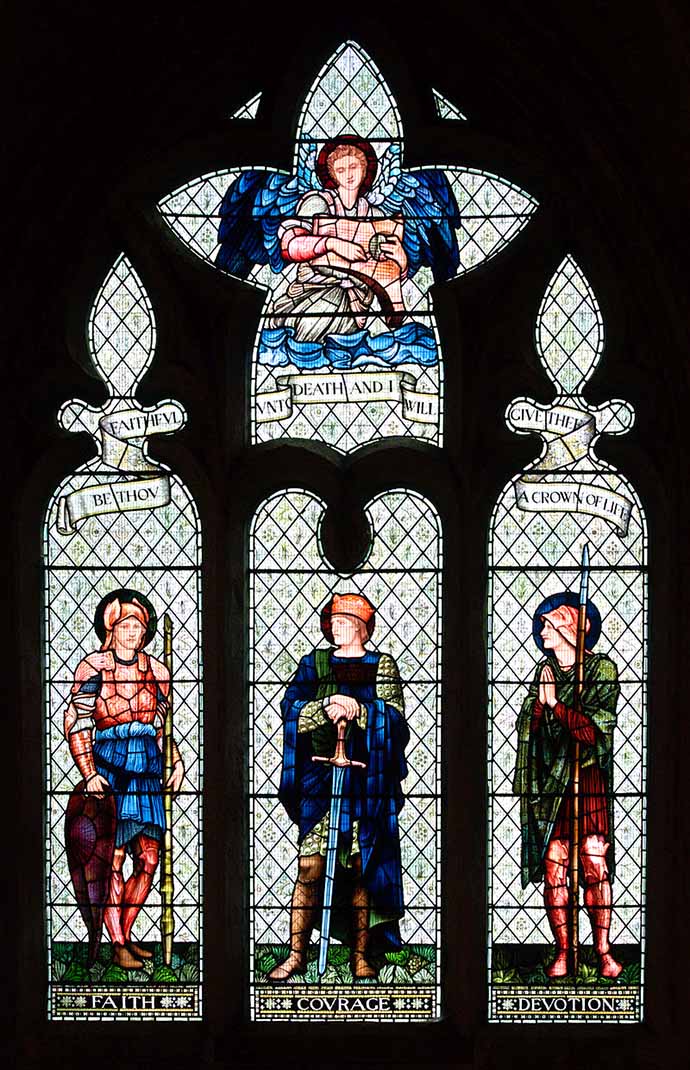 William Morris glas in lood Malmesbury Abbey