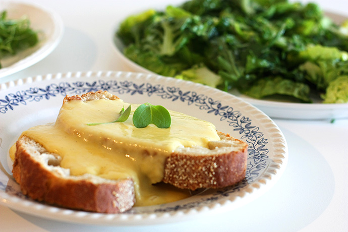 catherine dickens toasted cheese met salade
