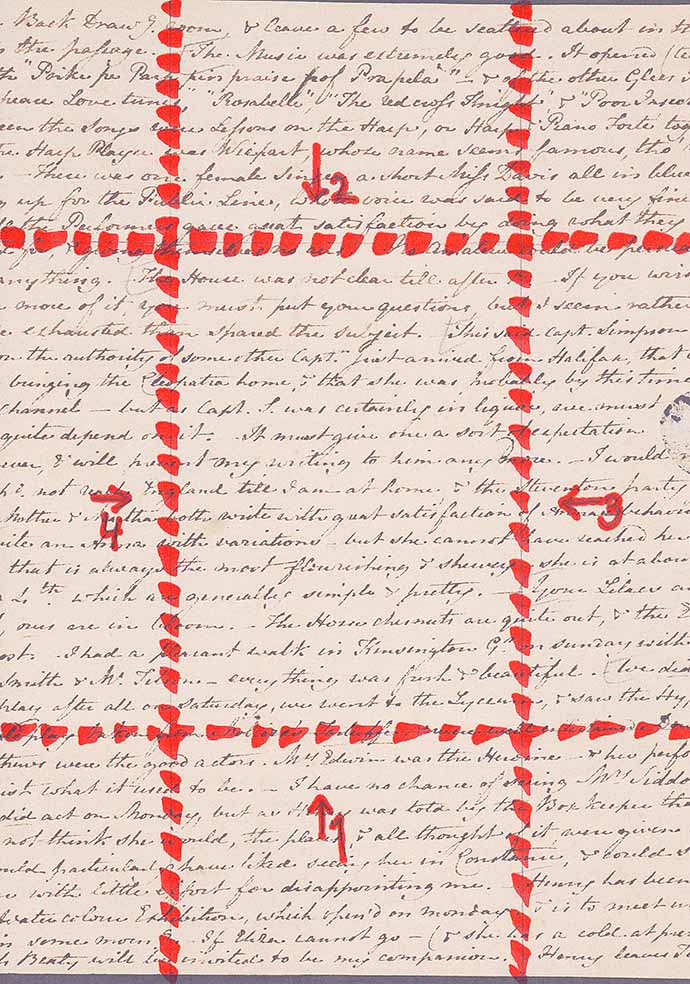 voorbeeld regency brief vouwen