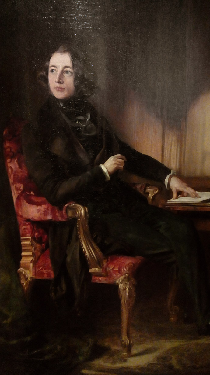 Portret van Charles Dickens