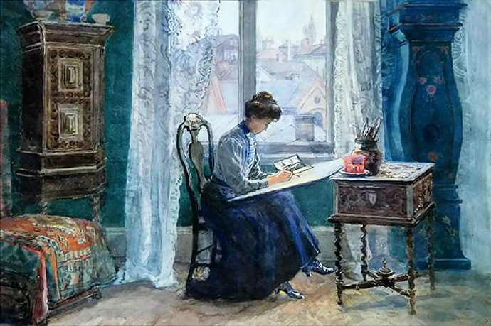 The Artist Painting Anna Maria Gardell-Ericson