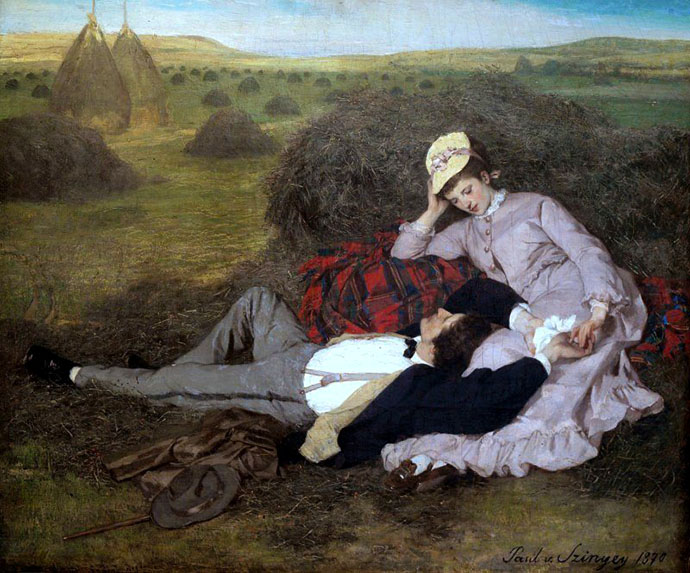 Lovers door Pal Szinyei-Merse 1870