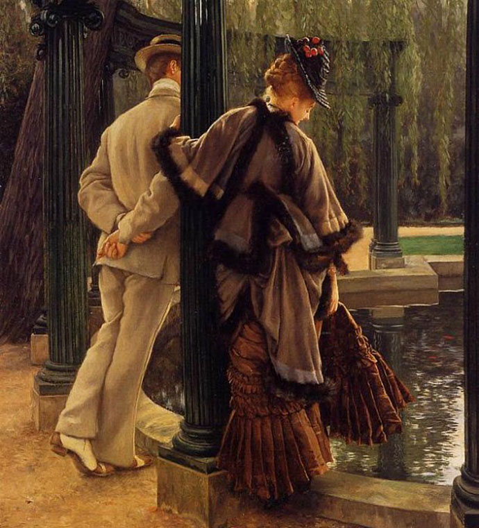 Quarreling door James Tissot 1874-1876