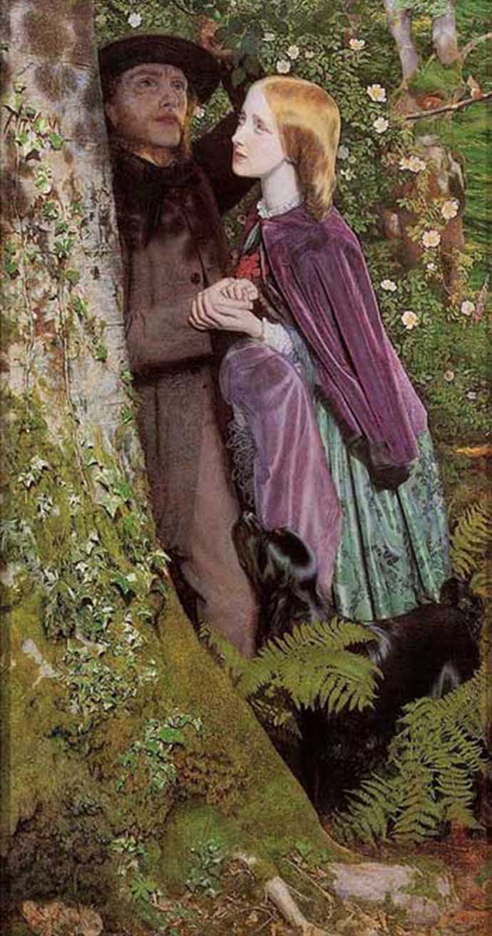 The Long Engagement door Arthur Hughes 1859