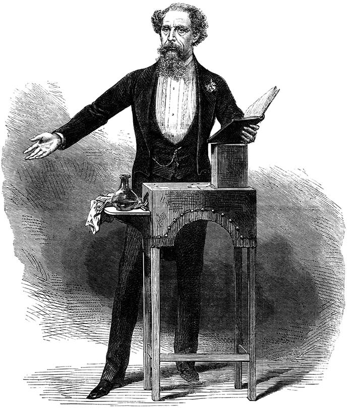 charles dickens public reading