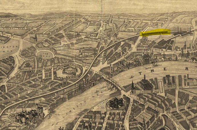 londen-1851-panorama-kaart-trein