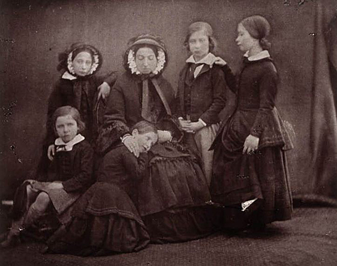 Koningin Victoria met haar kinderen 1852