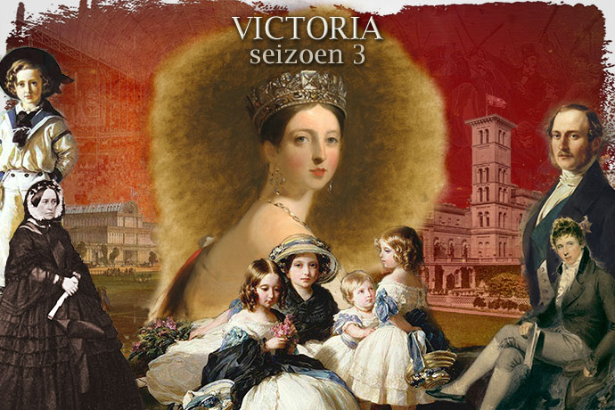 Collage bij seizoen drie van de serie Victoria, 2019, door My inner Victorian.