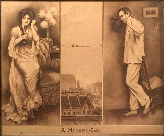 vroege telefoon rond 1900