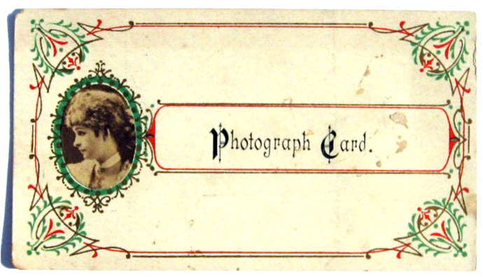 visitekaartje rond 1900