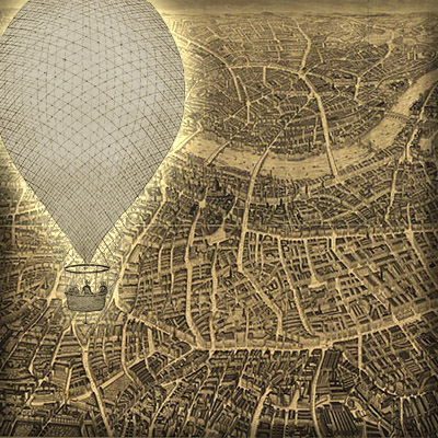 victoriaans-londen-ballon-panorama-kaart-1851