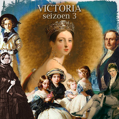 Collage bij seizoen drie van de serie Victoria, 2019, door My inner Victorian.