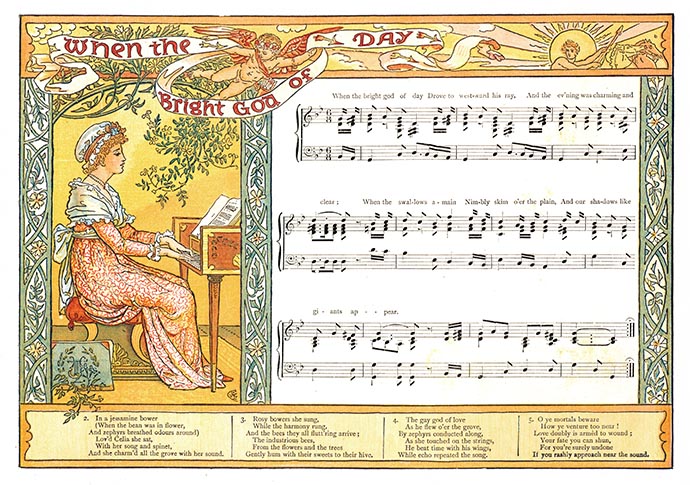 bladmuziek Walter Crane Pan Pipes