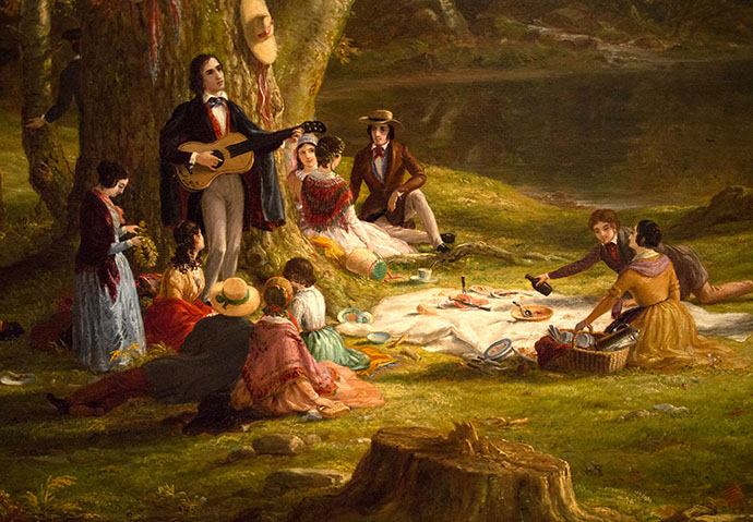 De Picknick Party door Thomas Cole