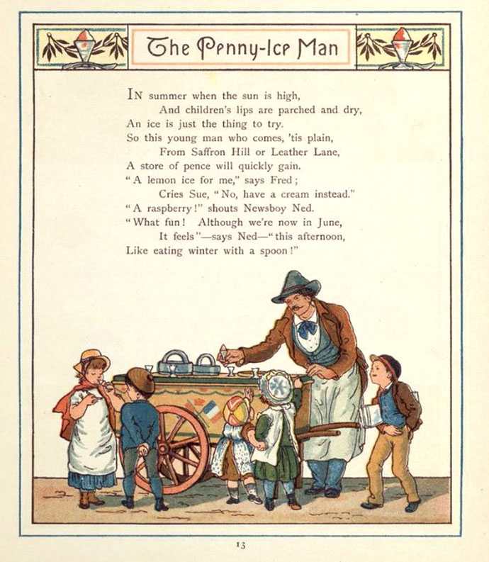 Penny Ice Man Londen 1883