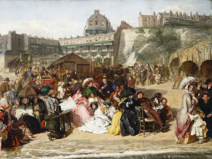 ramsgate sands Victoriaans strand 1850