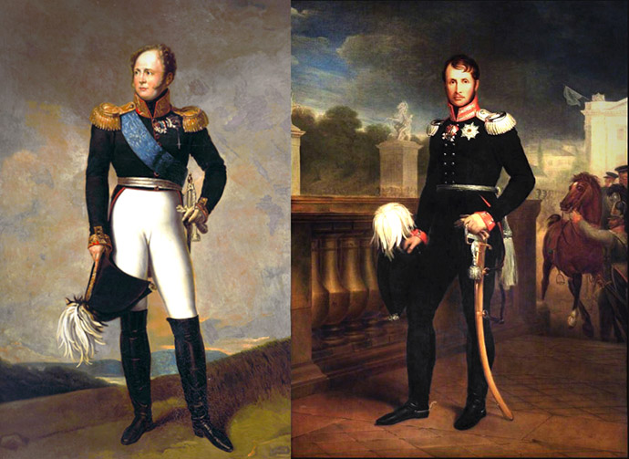 alexander I en Friedrich Wilhelm III