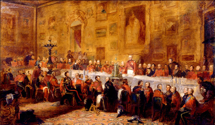 The Waterloo Banquet, 1836, door de kunstenaar William Salter (1804-1875) [Publiek domein].