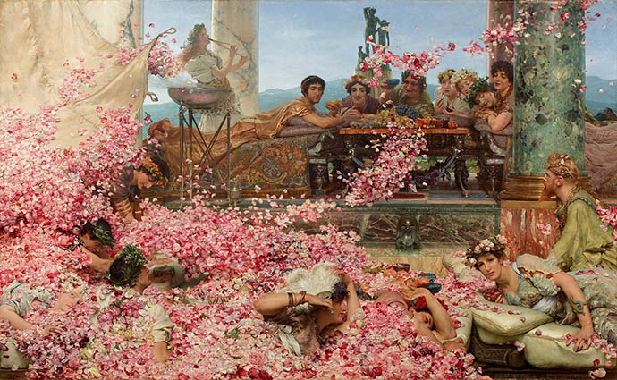 The Roses of Heliogabalus door Lawrence Alma-Tadema 1888