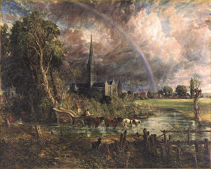 john constable - salisbury meadows