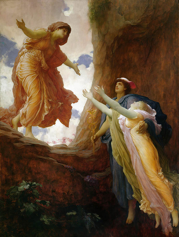 The Return of Persephone (1891, door Frederic Leighton [Publiek domein]