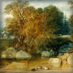 Ingelijst: Ivy Bridge, Devonshire door J.M.W. Turner (c. 1814)